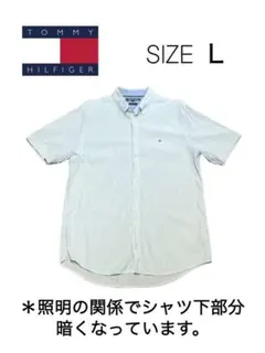 Tommy Hilfiger 半袖シャツ Lサイズ ストライプ