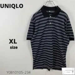 美品 UNIQLO ユニクロ ポロシャツ 半袖 ボーダー 大きいサイズ 万能