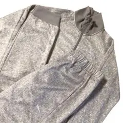PUMA ドット柄 セットアップジャージ 上下セット 灰 L