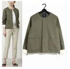 human woman arrive paris 綿麻 ジップアップブルゾン M