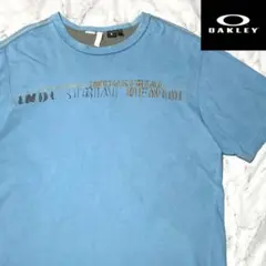 【00s】 【OAKLEY】 刺繍 デザイン Tシャツ y2k ビンテージ