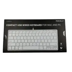 MACALLY SLIMKEYDA USB有線キーボード パソコン Mac