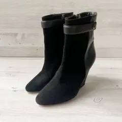 イザベルマラン ブーティ ウェッジ スウェード レザー