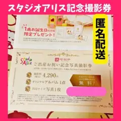 ❤️匿名配送❤️ スタジオアリス クーポン 記念写真撮影券