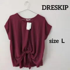 新品未使用　DRESKIP　レディース　トップス　Ｔシャツ　半袖　Ｌ