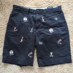 POLO RALPH LAUREN チノショーツ 総柄 ポロベア