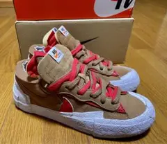 美品 SACAI x NIKE BLAZER ブラウンスエード 24.5cm