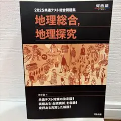 2025共通テスト問題集地理総合、地理探究