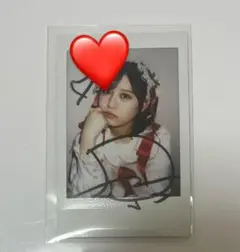 月足天音　クリスマスチェキ　サイン入り