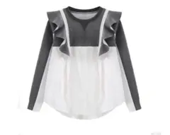 【美品】ボンディングフリルブラウス