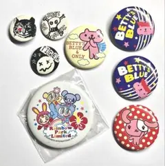 平成レトロ 缶バッジ まとめて べティーズブルー エンジェルブルー メゾピアノ