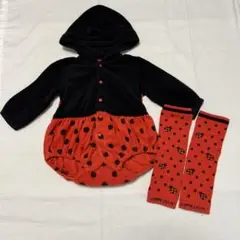 コムサイズム ロンパース てんとう虫 ハロウィン