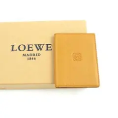 ✨新品未使用✨ LOEWE ロエベ カードケース アナグラム イエロー アマソナ