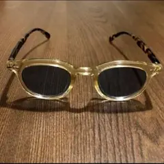ウェリントン ブルーレンズ アメカジ ヴィンテージ 古着　べっ甲柄