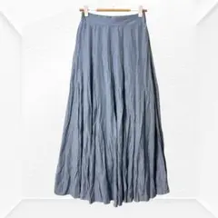 1909☆ adapt retaling ロングスカート　後ウエストゴム　フレア