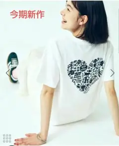 【大人気/美品】ロペピクニック チョコムー 白 ロゴ Tシャツ 接触冷感