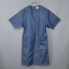 HYKE PALE BLUE DENIM ONE PIECE