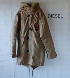 DIESEL ディーゼル フード付きコート インナー付 取り外し可 サイズL