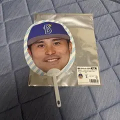 選手ダイカットうちわ　佐野恵太