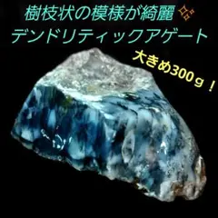 樹枝の様な模様が綺麗ちょっとレアな瑪瑙デンドリティックアゲート原石側面磨き472