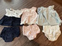 【3点セット】女の子用ベビー服80cm セットアップ