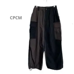 【CPCM】シーピーシーエム　ツイルカーゴパンツ ブラック/ブラウン　Ｆ