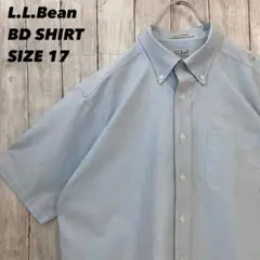 L.L.Beanエルエルビーン　半袖オックスフォードBDシャツ XL相当US古着