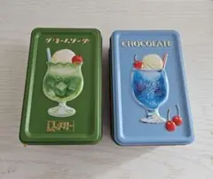 メリーチョコレート　空き缶　クリームソーダ