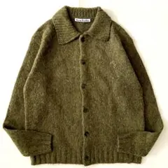 未使用級Acne Studios 24AW ポロウールカーディガン グリーン 緑