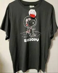 タグ付き未使用品　スヌーピー　tシャツカットソーチュニック　　スミクロ