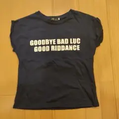 GOODBYE BAD LUC Tシャツ ネイビー サイズ150