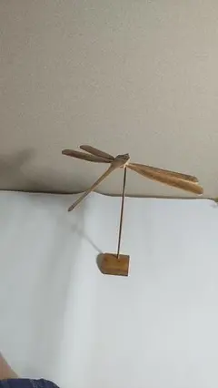 竹製品 天秤トンボの置き物