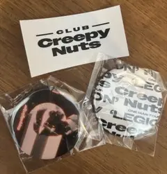 Creepy Nuts ガチャ缶バッジ 2個➕ファンクラブステッカー