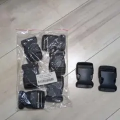 プラスチックバックル 8個入り ブラック