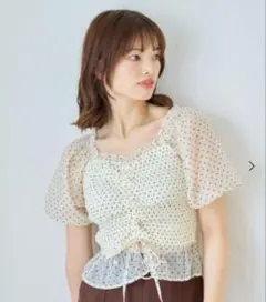 マジェスティックレゴン ドロストシャーリングトップス