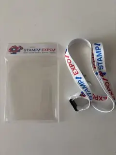 大阪万博　スタンプパスポートケース　ネックストラップ付き