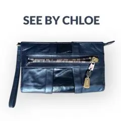 SEE BY CHLOE シーバイクロエ ブラック 財布 クラッチバッグ