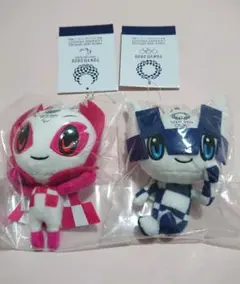 オリンピック　マスコットぬいぐるみ　SS　ミライトワ　ソメイティ