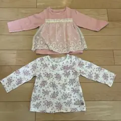 子供服2着（女の子用 冬用80cm）