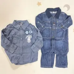 Ｈ&M シャツ 90cm GAP デニム カバーオール 70cm