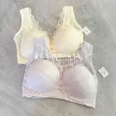 ♡B1073♡ 2枚セット 授乳ブラ マタニティ ノンワイヤー かわいいレース