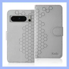 Google Pixel 7a ケース 手帳型 グレー