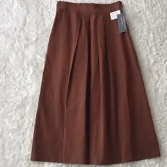 未使用タグ付き　マーガレットハウエル　コットンシャンブレースカート　マキシ丈