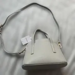 グレー レザー風 ショルダーバッグ 新品