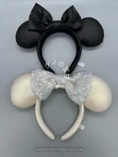 正規品 東京ディズニー 空の幸せ ミニー カチューシャ ペアセット