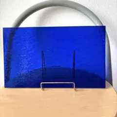 ステンドグラス　ガラス板　端材　材料　ブルー　ラフロール　④