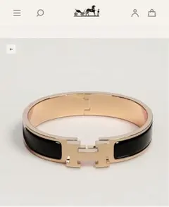 エルメス エナメルブレスレット 《クリックH》