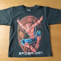 スパイダーマン 半袖Tシャツ ブラック　キッズｌサイズ