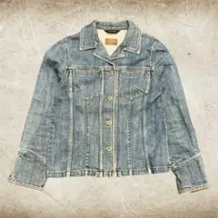 00's vintage esche デニムジャケット グランジ y2k パンク