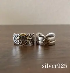 【セール】シルバー 925 リング 金 クロス メキシカン y2k 指輪